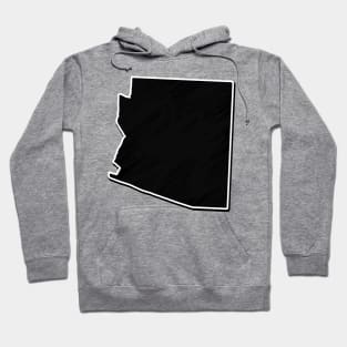 Black Arizona Outline Hoodie